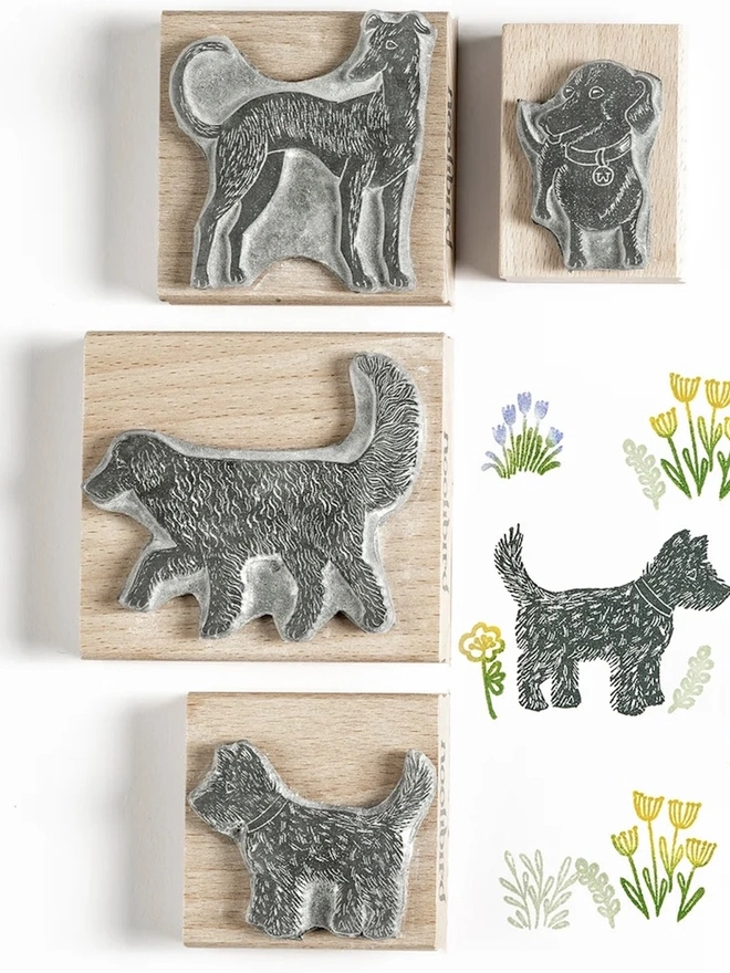 Dog Rubber Stamps, Gift For Dog Lovers