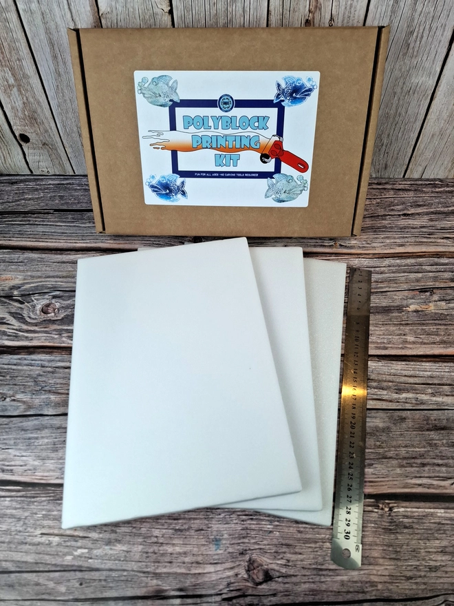 Poly block printing kit optional extra A4 thick polyblock foam pack of 3