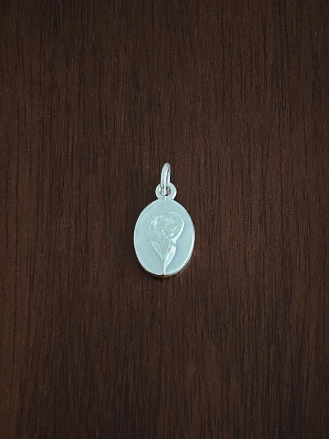 Sterling Silver Rosemary Medal Charm 