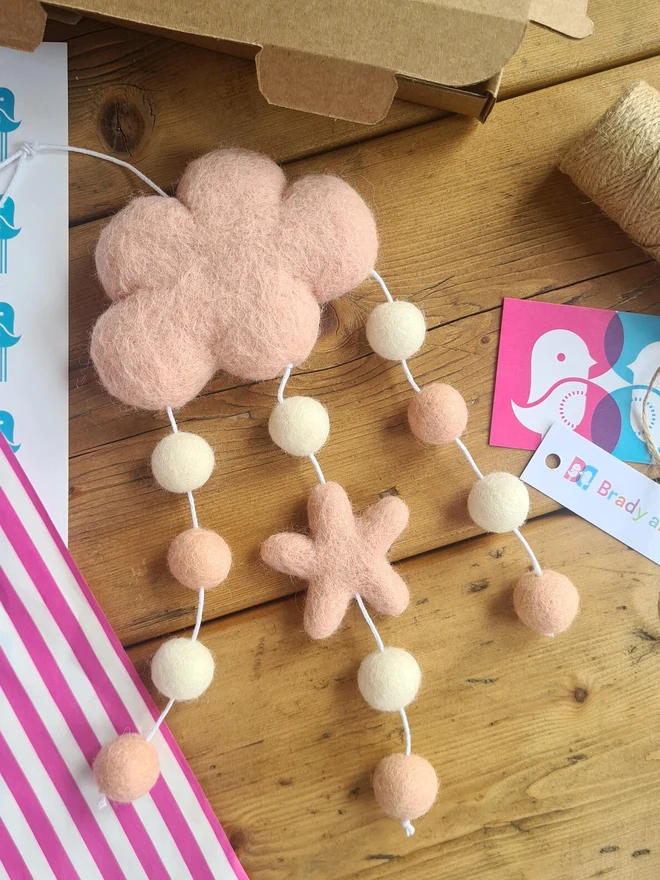 Star Felt Cloud Hanging Decoration