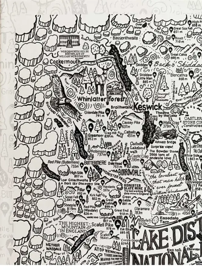 The Lake District Jigsaw Puzzle - 1000 Pieces Top Left