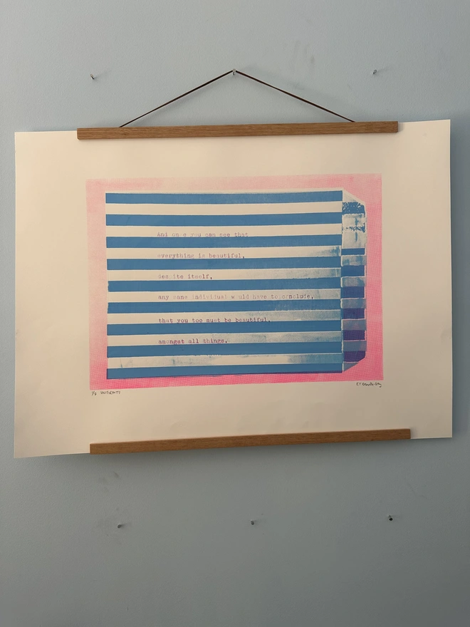 'Uniformity' Original Limited Edition Sweet Nothing Screenprint