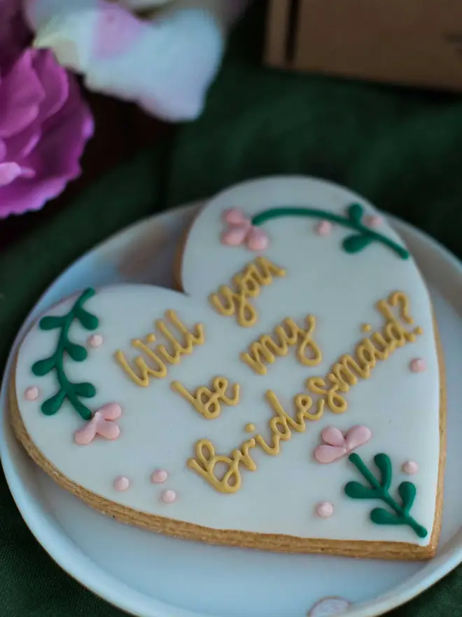 Will You Be My Bridesmaid Biscuit