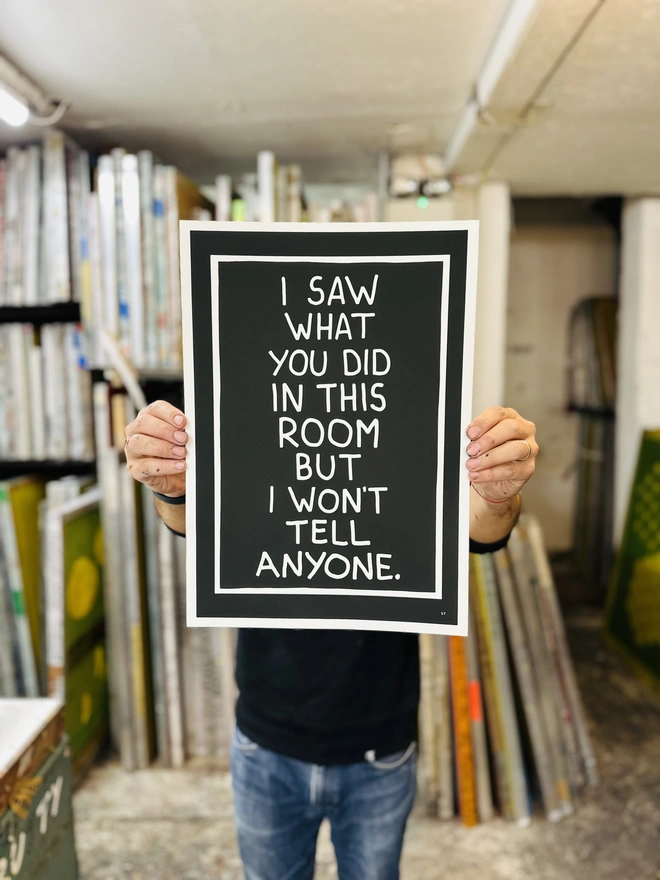 No Snitching Screenprint