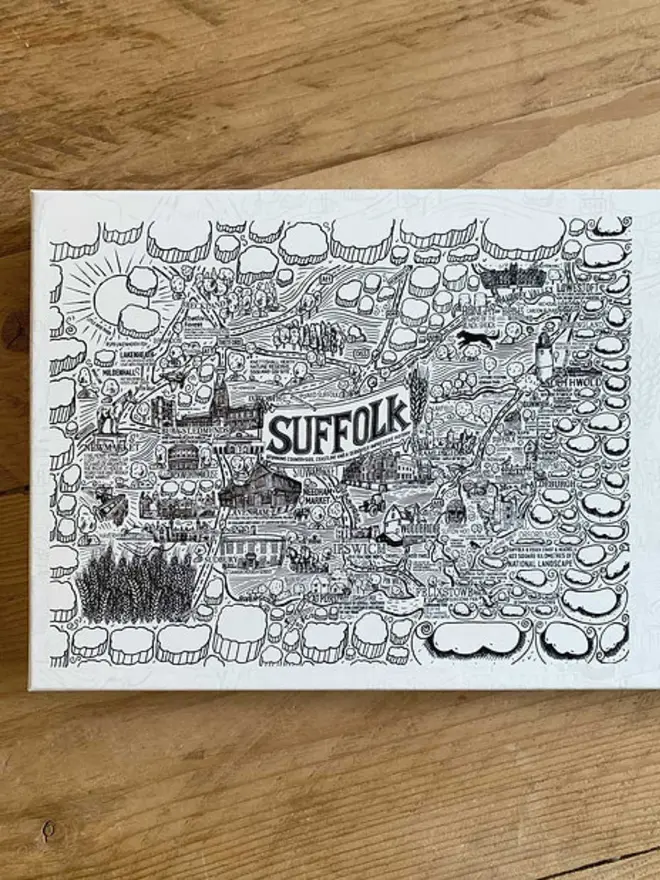 Suffolk Jigsaw Puzzle - 1000 Pieces Zoomed Box