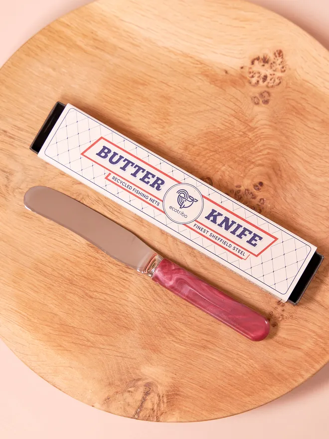 Recycled Plastic Butter knife Red 