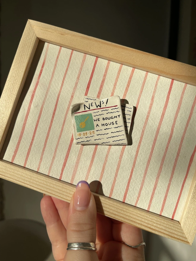 'We Bought A House' Personalised Framed Newspaper Keepsake