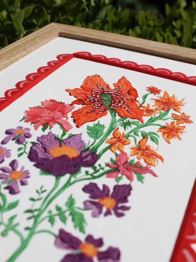 Red Passionflower Print