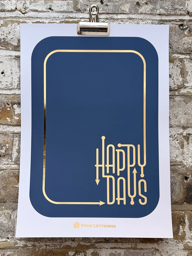 Gold Foil Print