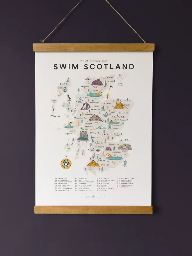 swim scotland map checklist