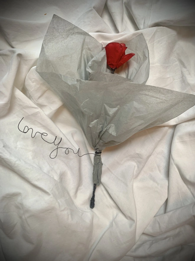 Valentine single rose