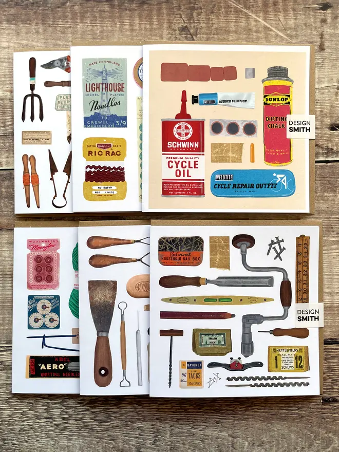 Hobbies-Pick-and-Mix---Blank-Greetings-Cards-Set