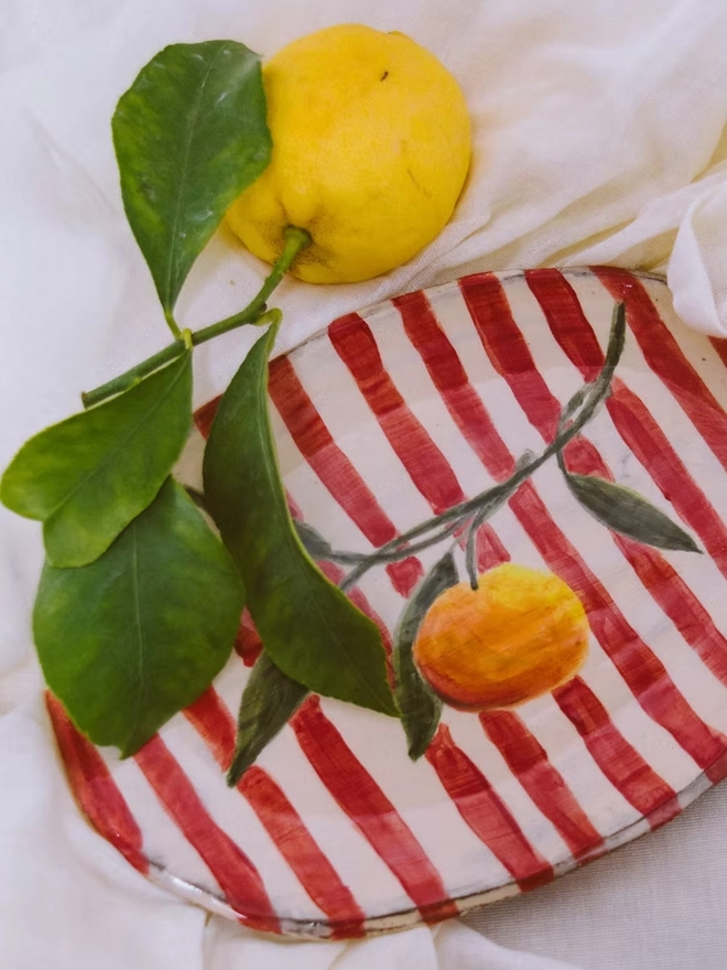 Terracotta Clementine Platter
