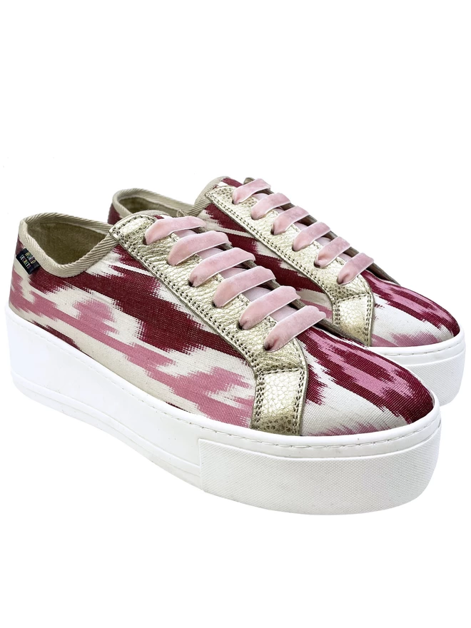 Ikat Silk Trainers