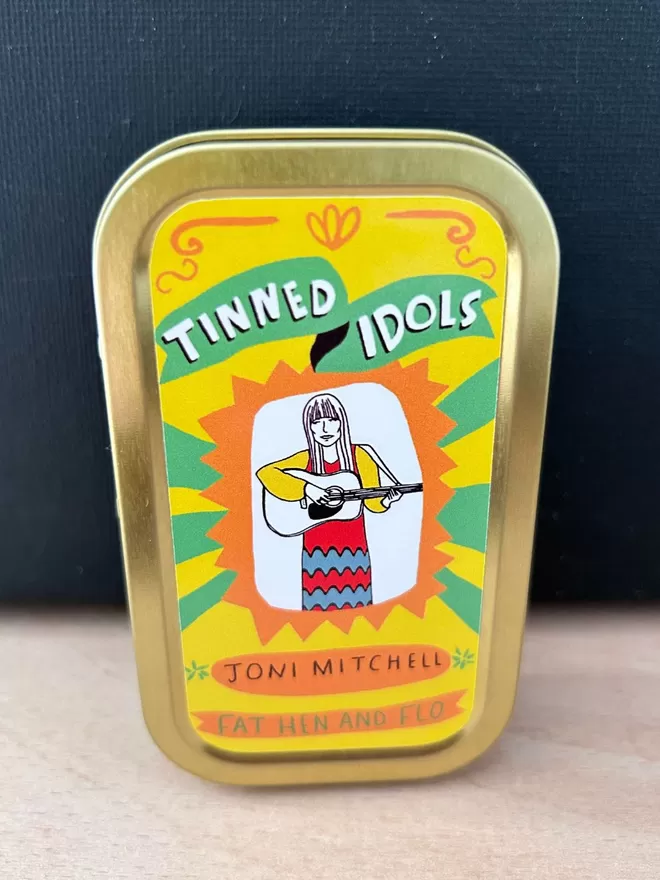 Tinned Idol - Mini Keepsake Doll - Joni Mitchell
