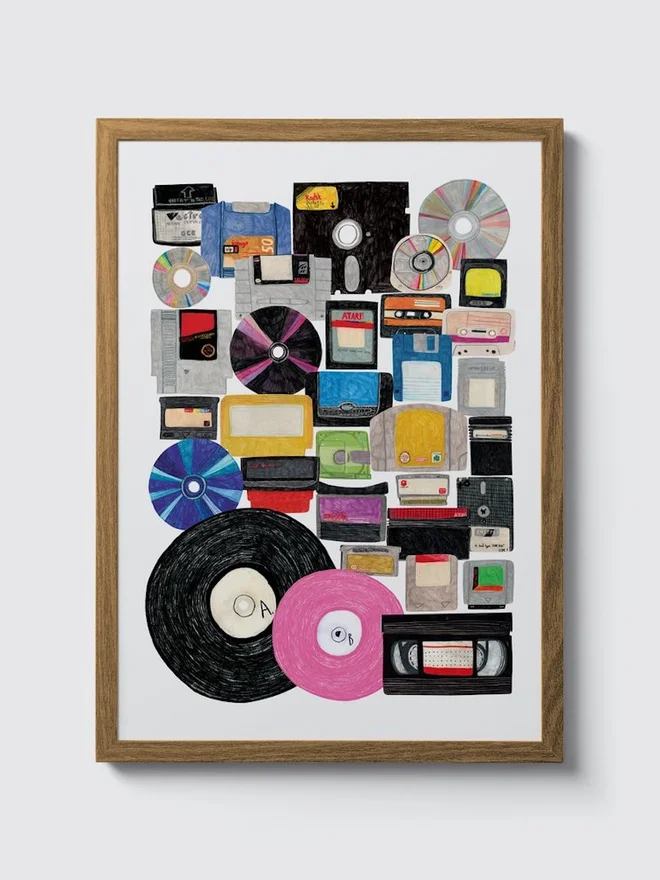 Retro Media Print