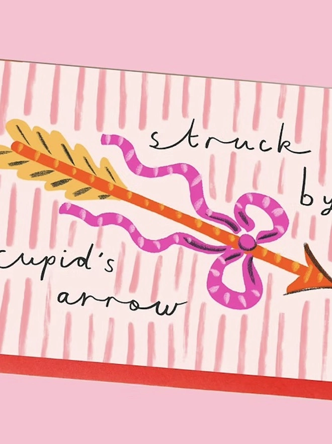'Struck By Cupid’s Arrow' Love Card
