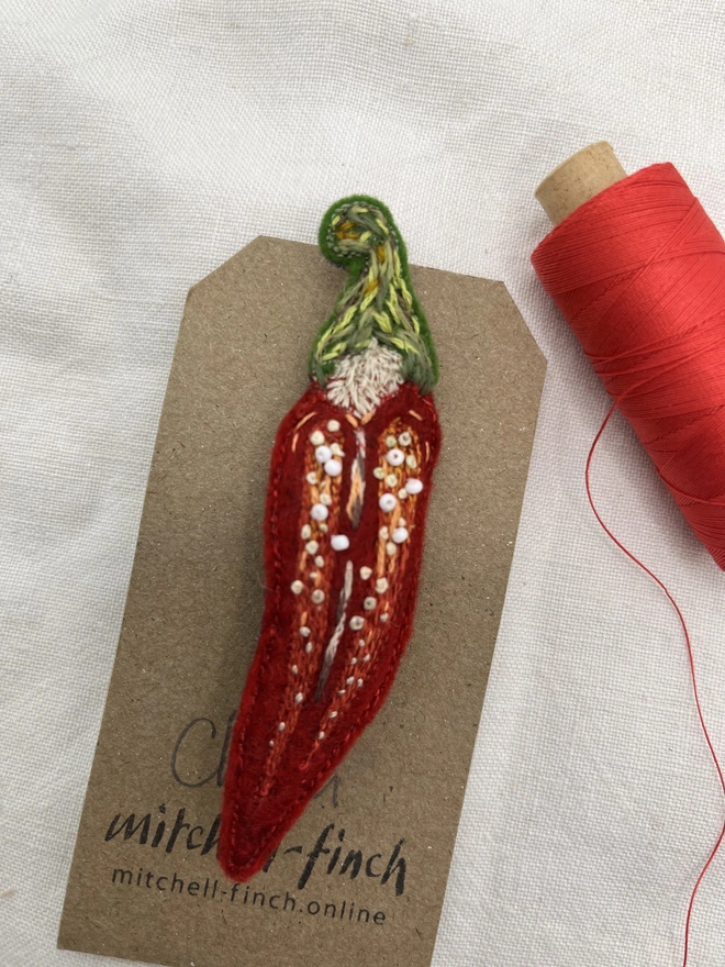 beaded chilli larger image