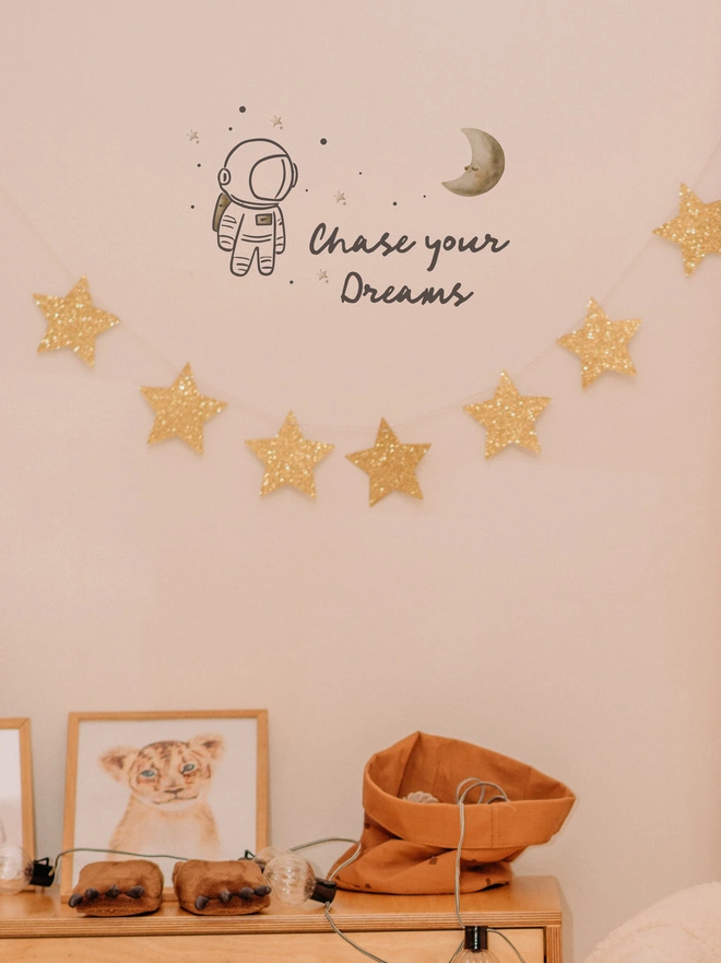 chase your dreams nursery decor