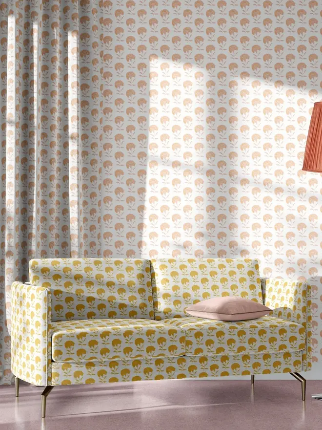 Marigold Wallpaper ~ Indian Sunset