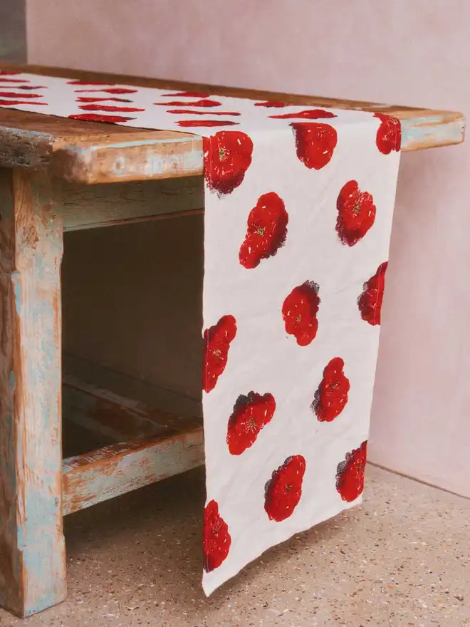 Tomato Red Table Runner
