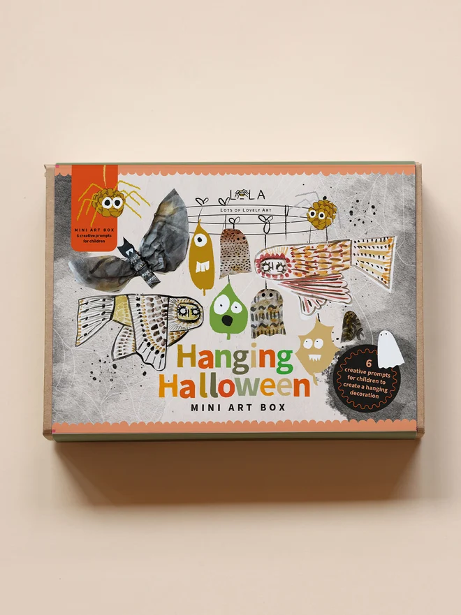 A Hanging Halloween Decoration for Children Art Box