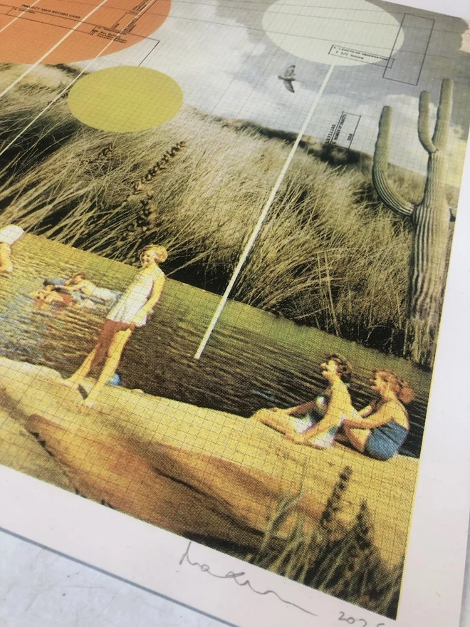 Swimming Amongst The Reeds Screenprint