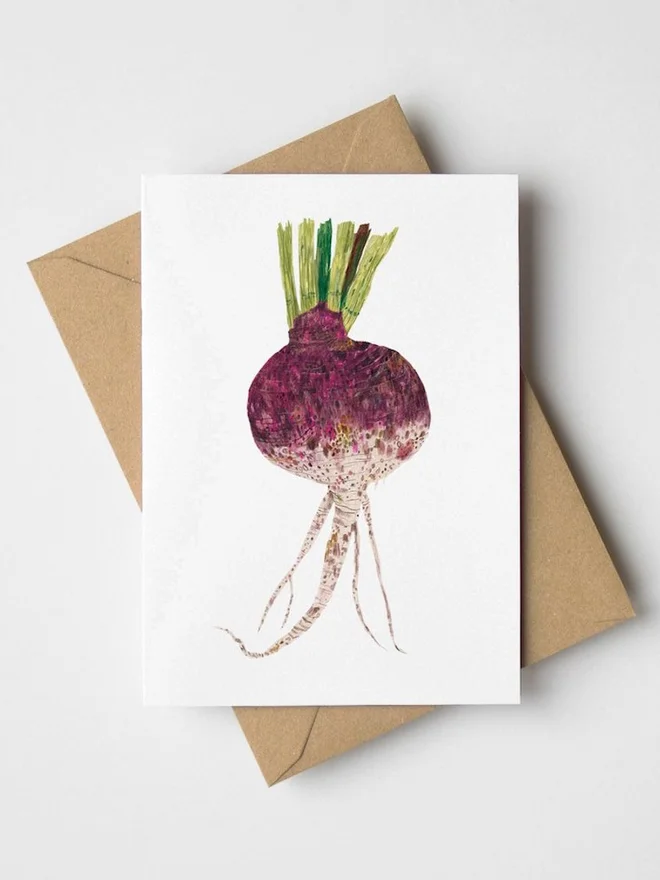 Mini Rutabaga Turnip Greeting Card