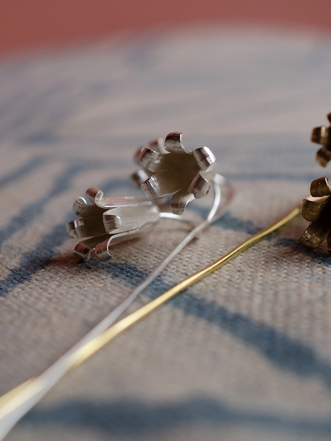 Handmade Silver Blue Bell Stem By Ellen Lou