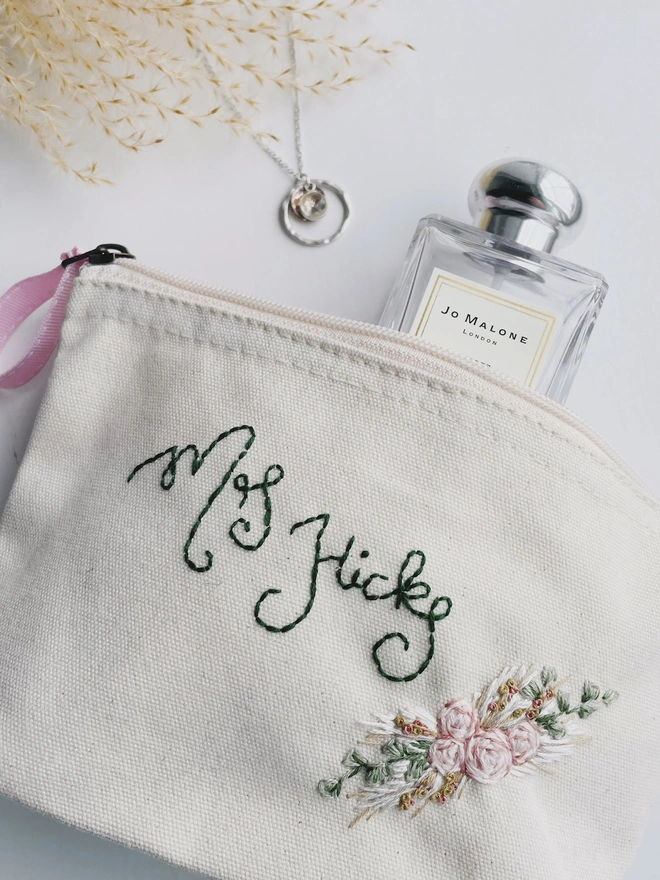 Personalised Wedding “Mrs” Cosmetic Bag