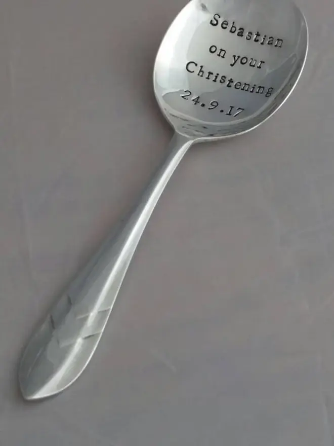 Personalised Christening Vintage Spoon