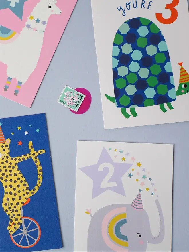 'You're 3' Tortoise 3rd Birthday Card