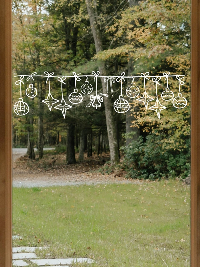 bauble window decals
