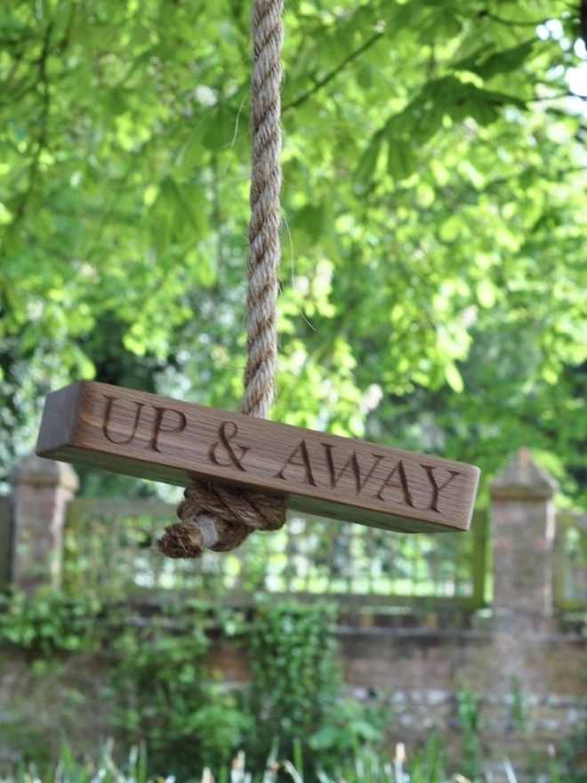 Personalised Oak Swing 