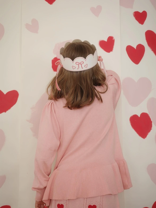 Cheri love heart bow crown 
