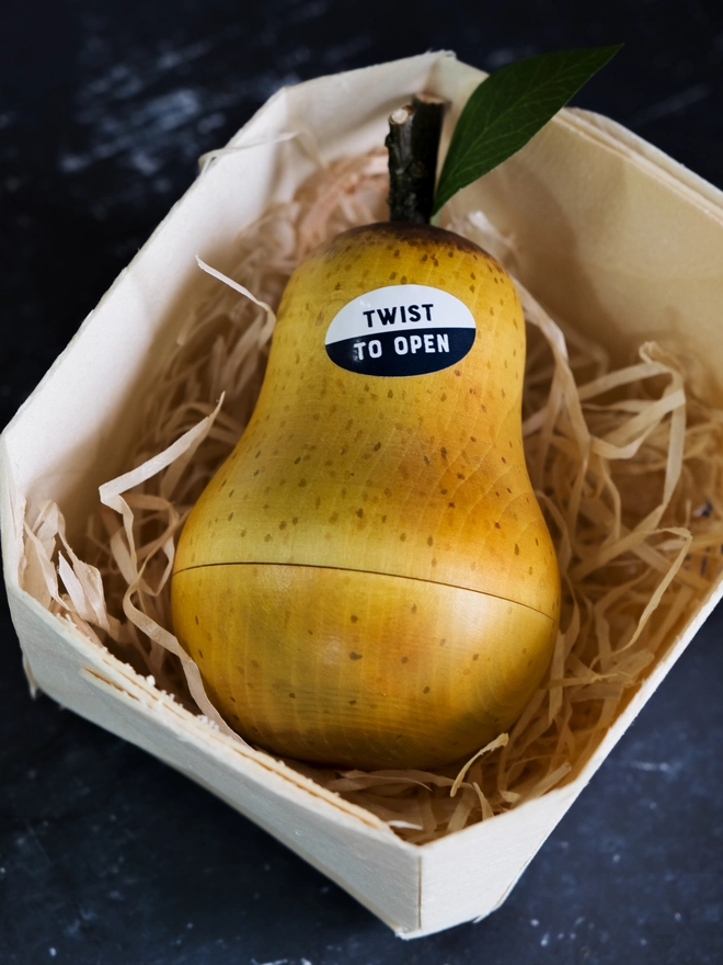 THE PERFECT PEAR WOODEN VALENTINES OR ANNIVERSARY GIFT