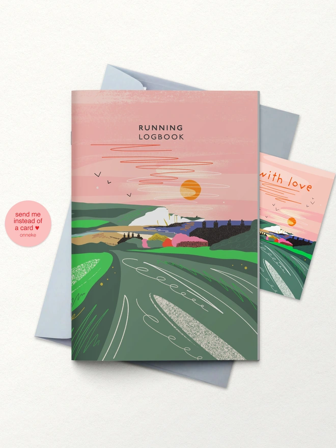 running logbook, running journal, fitness logbook, workout tracker, runner gift, fitness gift, outdoor gift, running notebook, exercise journal, gift for runners, eco friendly stationery, sustainable notebook, sports journal