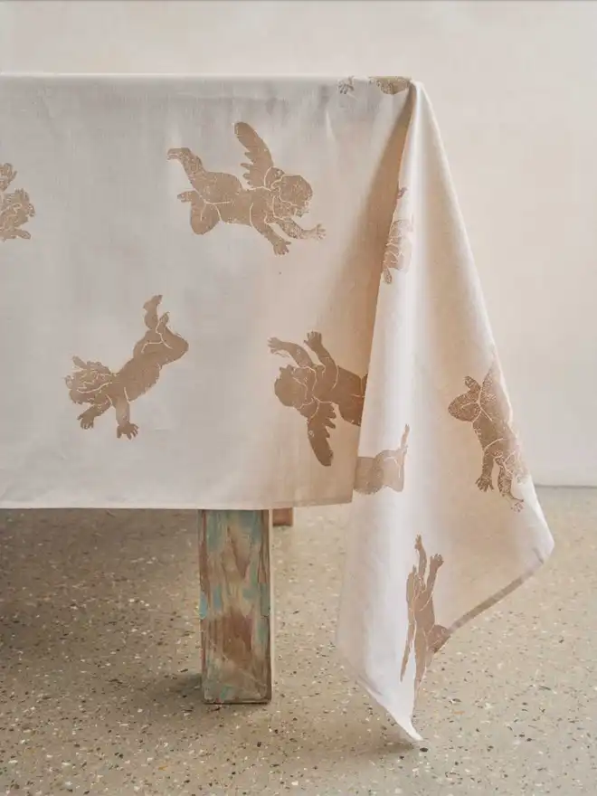 Christmas Cherub Tablecloth
