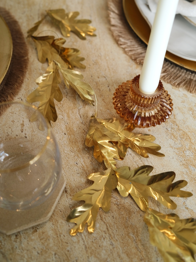 Brass Irish Oak Garland 