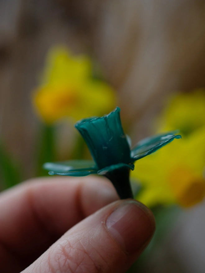 Handmade Brass Daffodil Stem By Ellenlou