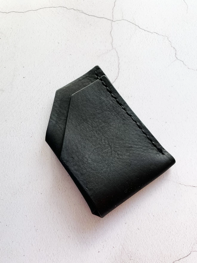 Black leather wallet