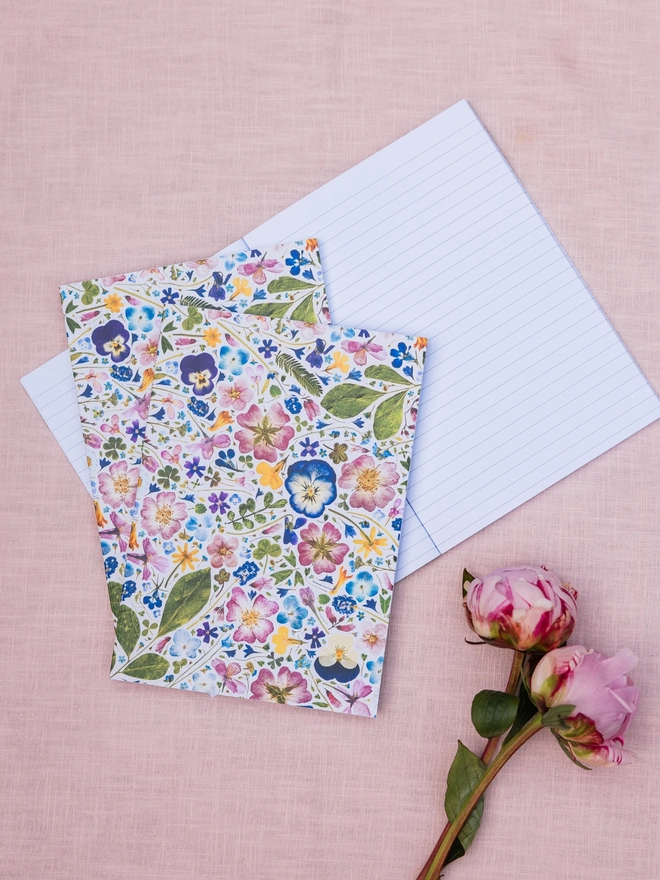 Pressed flower notebook 