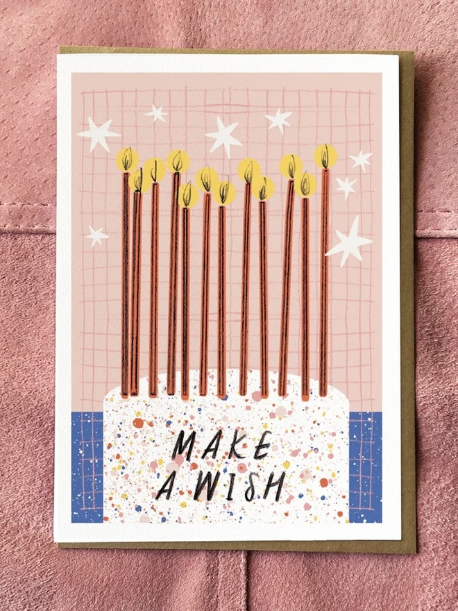 'Make A Wish' Birthday Card