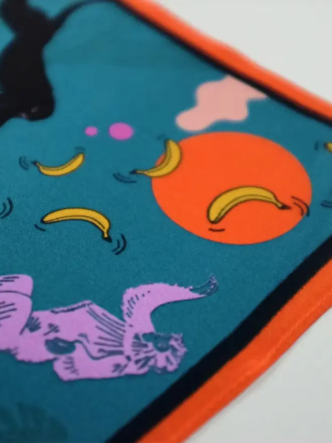 'Midnight Jungle' Pocket Square 