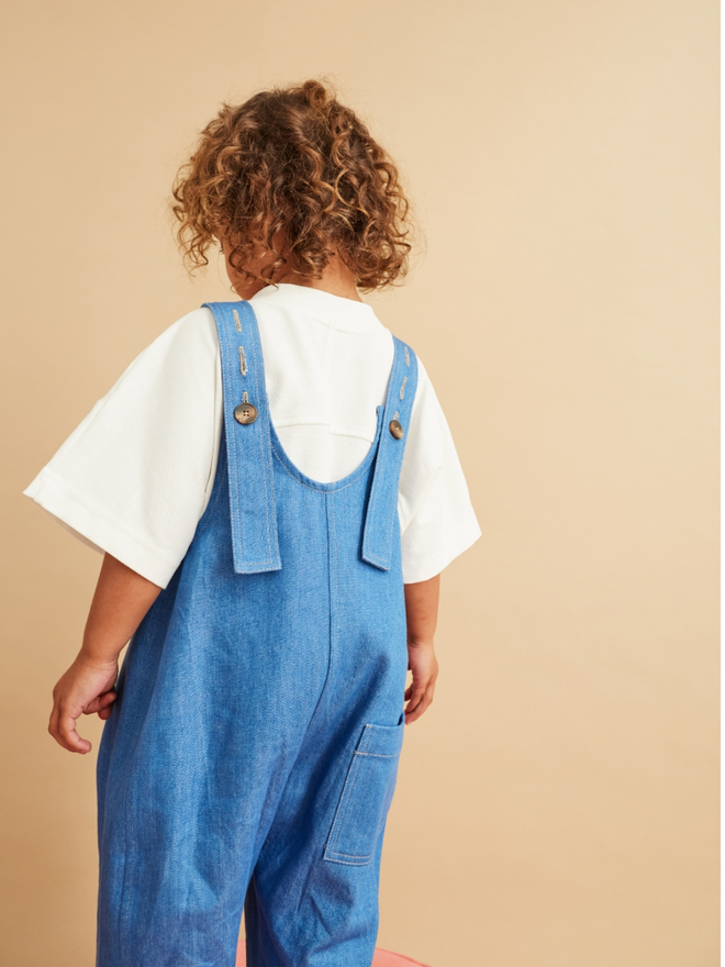 Denim 'Kai' Oversized Dungarees