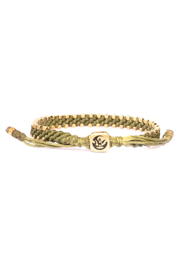 rope and brass friendship bracelet