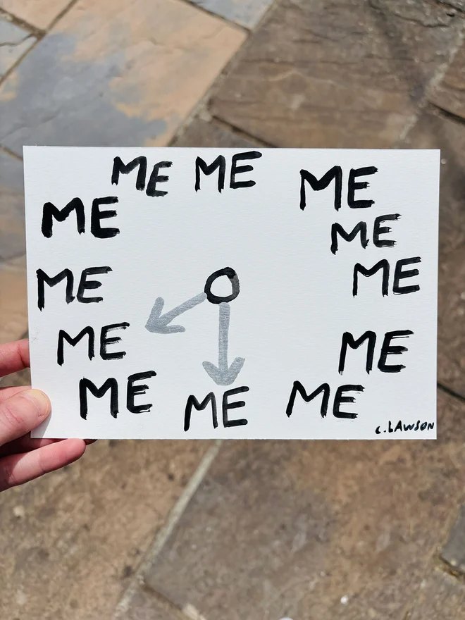 Me Time original artwork in watercolour and ink by Chloe Lawson