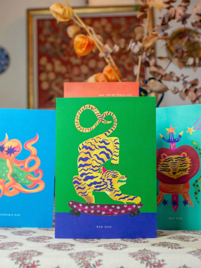 DAD TIGER FATHERS DAY CARD 