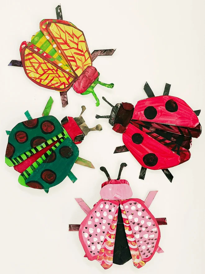 Create painted bugs for your walls