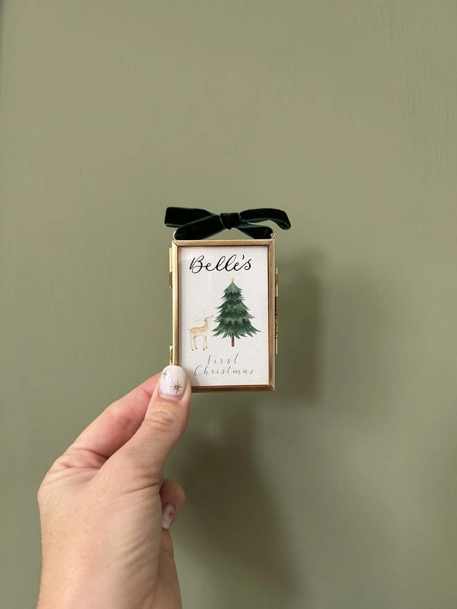 Personalised Baby's First Christmas Christmas Decoration 